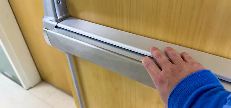 Installing a Push Bar on a Door Appleton